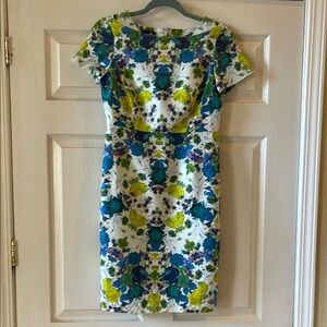 TALBOTS size 2P Floral Print Women's Dress